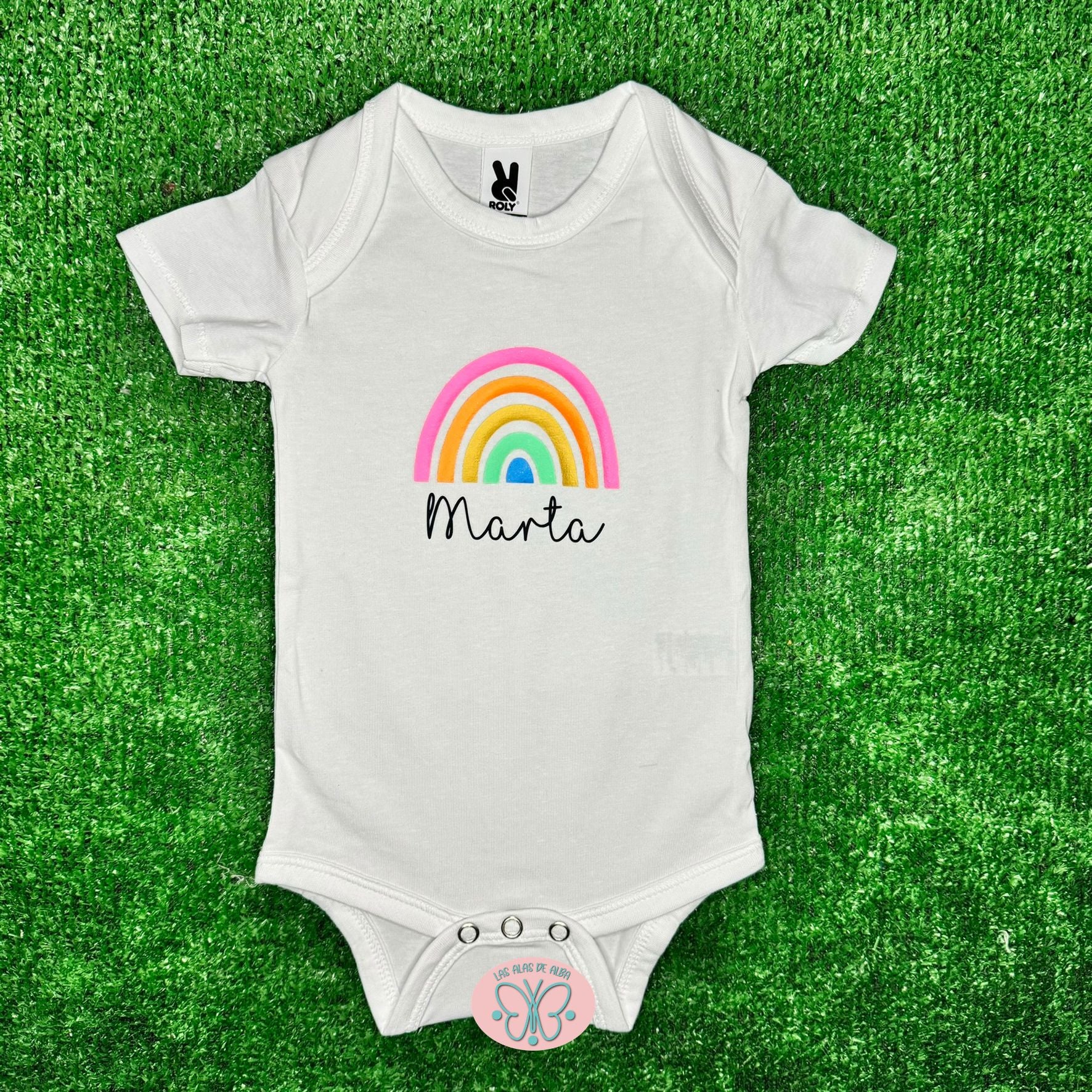 Body Arcoiris + Nombre