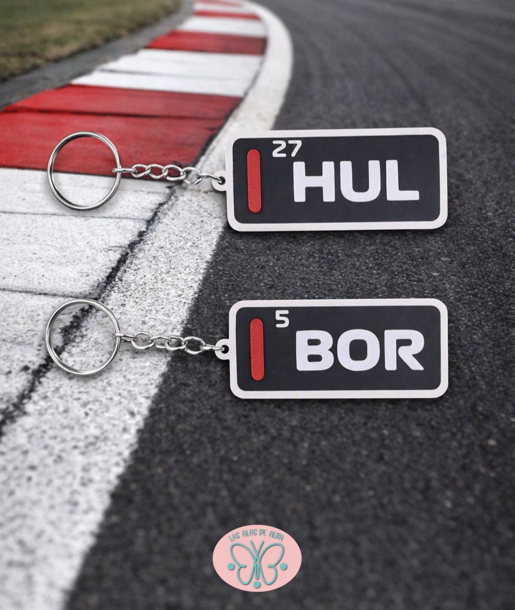 🏎️ Llaveros Fórmula 1 — Colección Pilotos