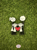 Figura Familiar Personalizable con Corazón 🩷