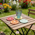 ✨ Posavasos cítricos con soporte 🍋‍🟩