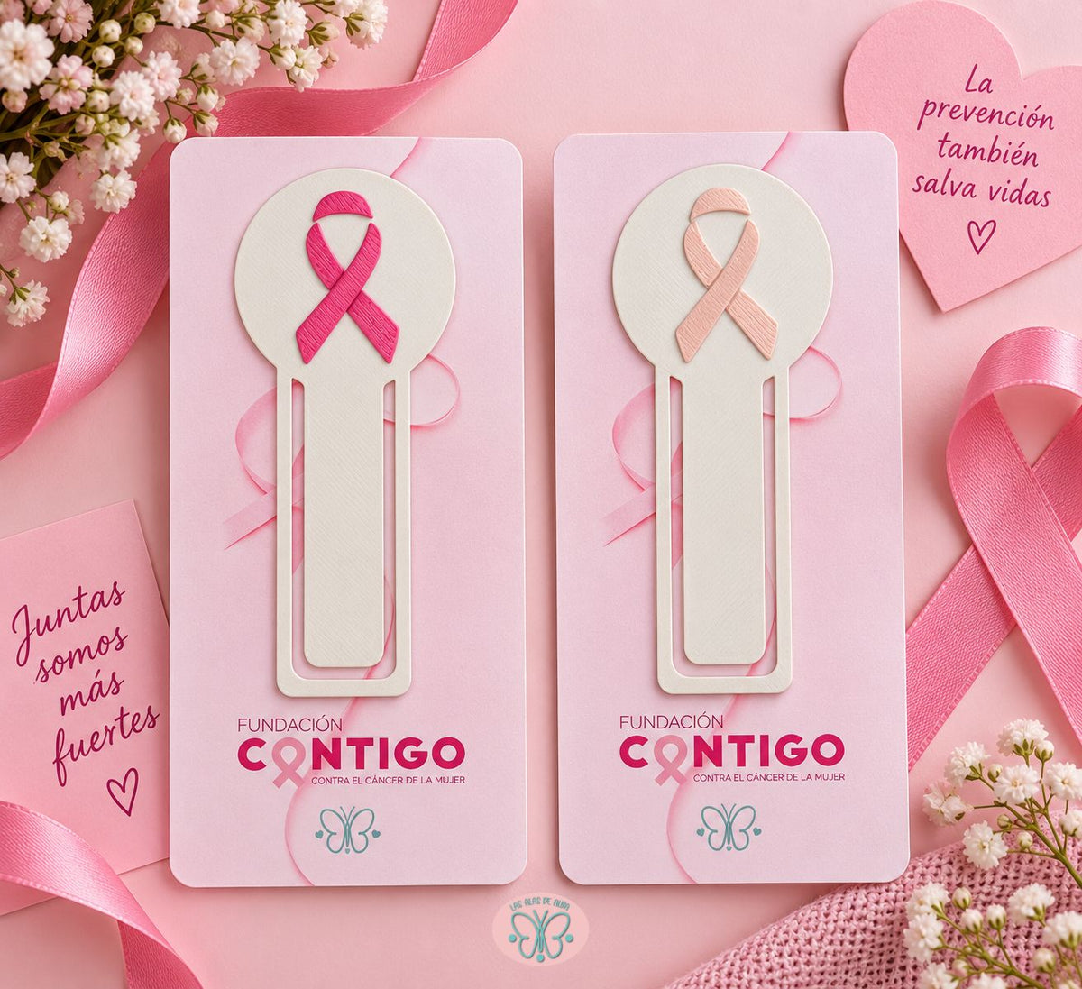 Marcapáginas Lazo Rosa 🩷