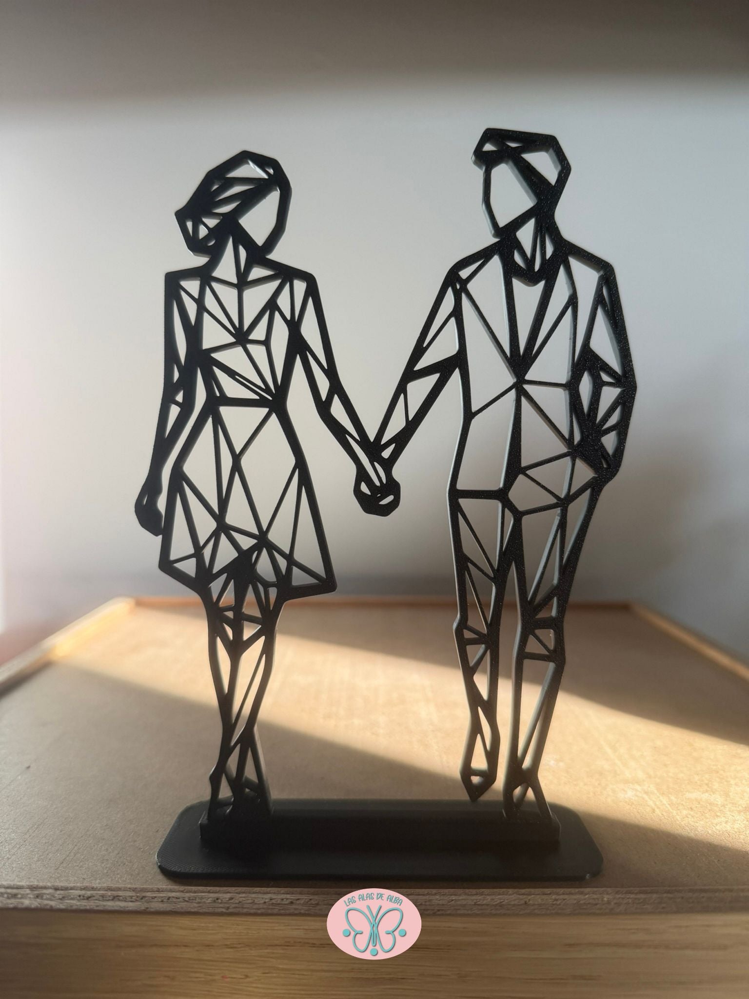 Silueta geométrica “Pareja Unida”