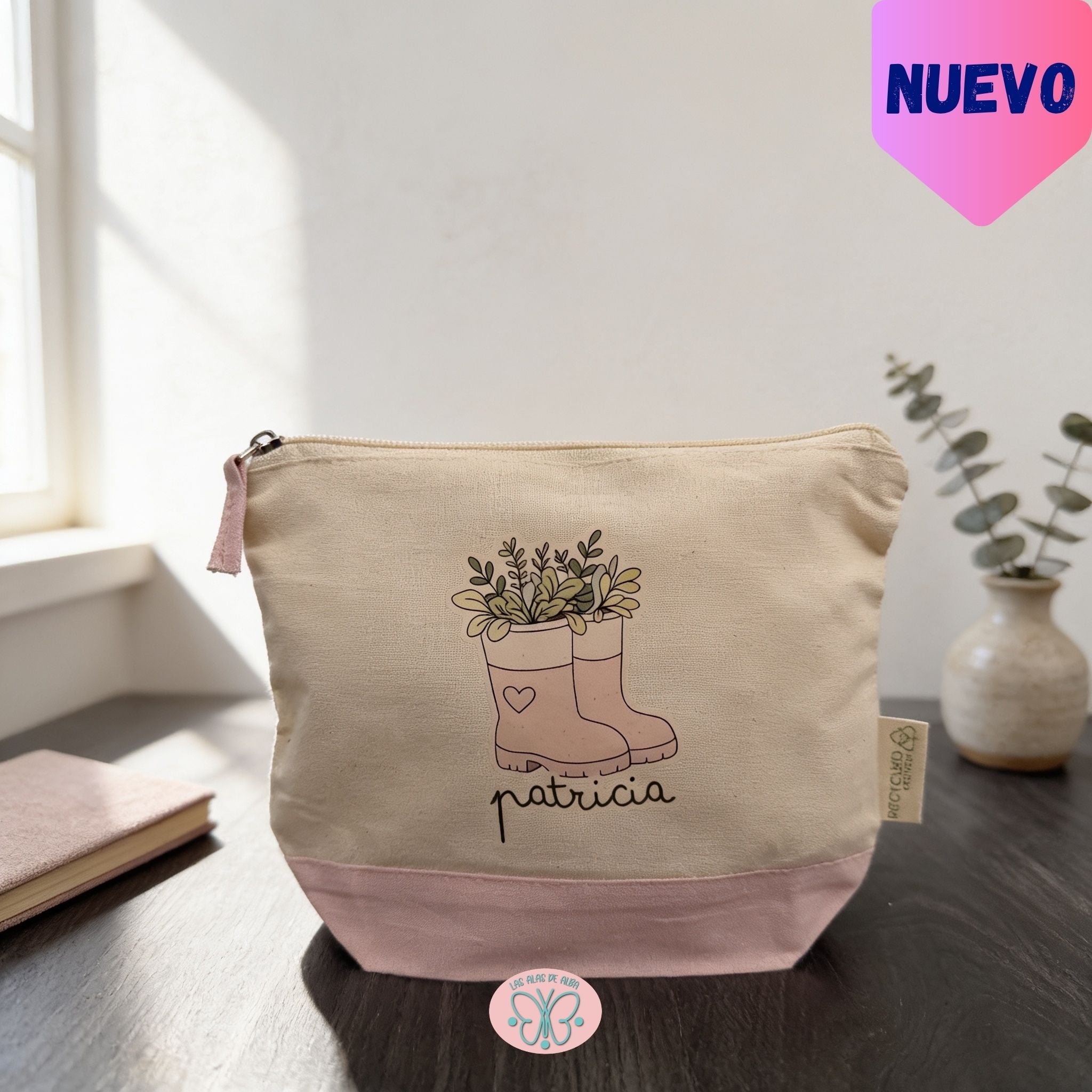 🌿 Neceser de algodón reciclado